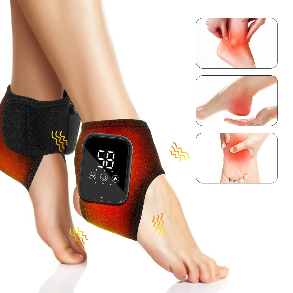 Electric Feet Heater Ankle Massager Muscle Relaxation Hot Compress Protector Ankle & wrist Brace Support