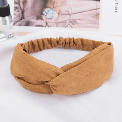 2026 New Design Fashion Women Summer Style Headbands Bohemian Girl Cross Turban Bandage Bandanas Hairbands Hair Accessories
