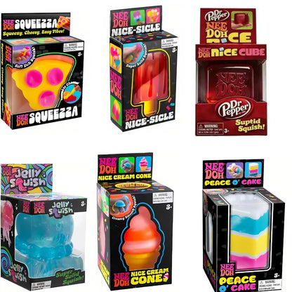 Nice Cube Sensory Nice-Sicle Stress Relief Squishy Cube Anti-Anxiety Squeeze Object For Focus ADHD Population