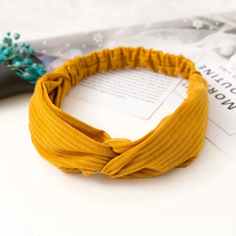 2026 New Design Fashion Women Summer Style Headbands Bohemian Girl Cross Turban Bandage Bandanas Hairbands Hair Accessories