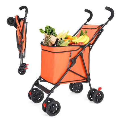 Portable multifunction cart for pets, shopping, picnics.