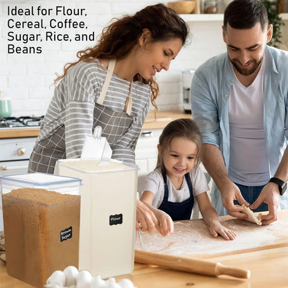 Large Airtight Pantry Containers For Bulk Storage.