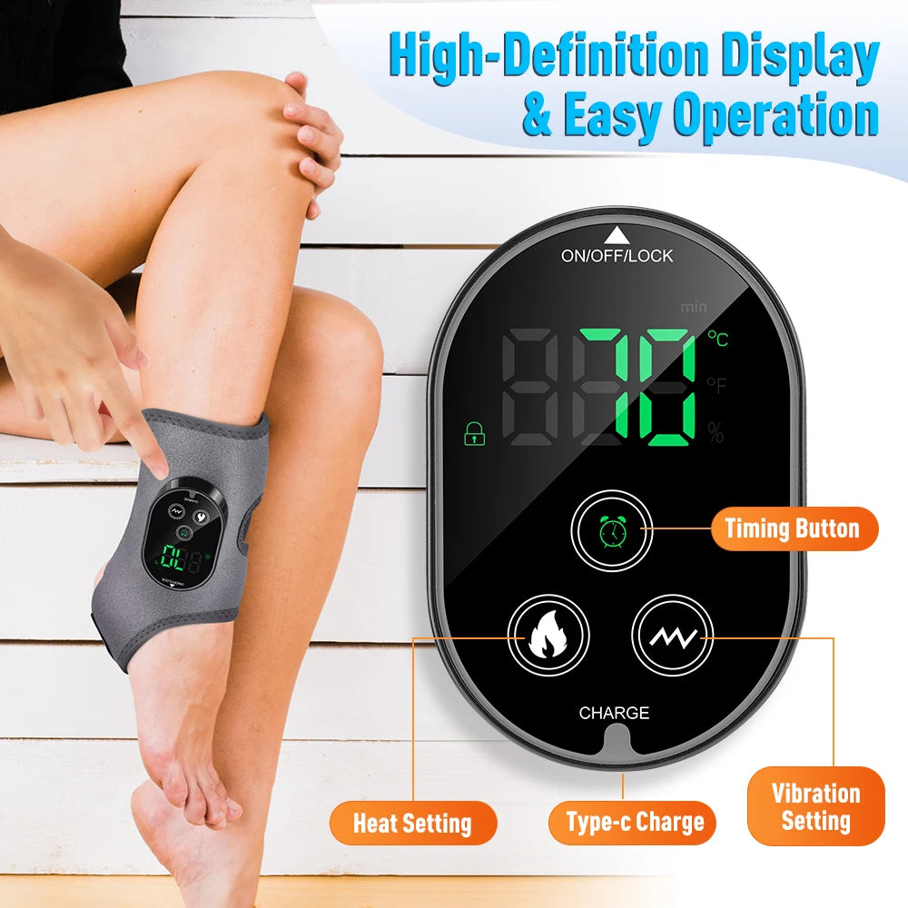 Electric Feet Heater Ankle Massager Muscle Relaxation Hot Compress Protector Ankle & wrist Brace Support