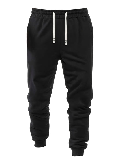 Men's 4-piece set cuffed sports casual pants, comfortable fabric, suitable for outdoor sports, shopping, and travel