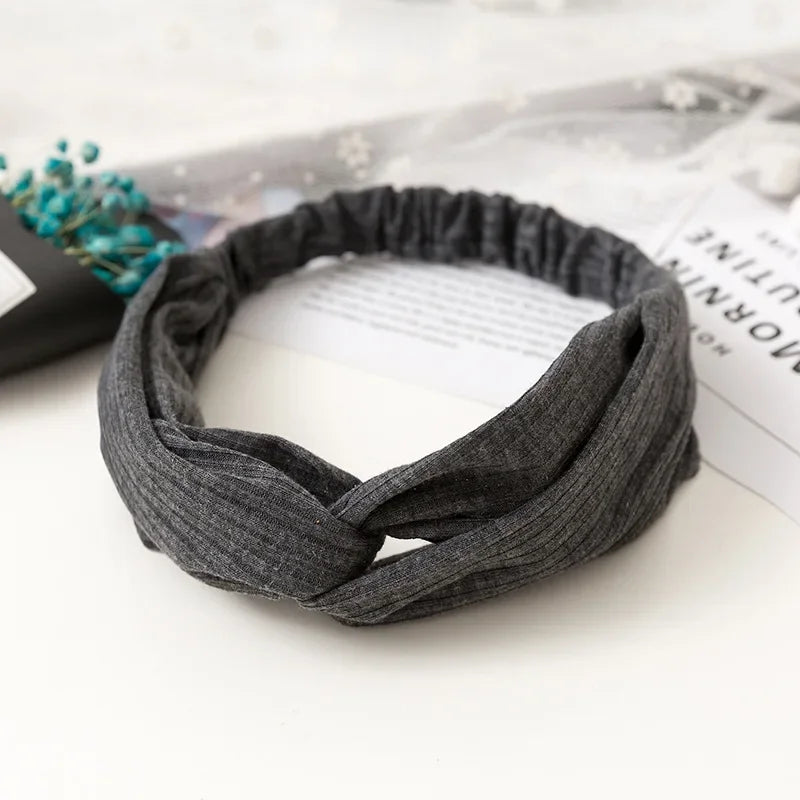 2026 New Design Fashion Women Summer Style Headbands Bohemian Girl Cross Turban Bandage Bandanas Hairbands Hair Accessories