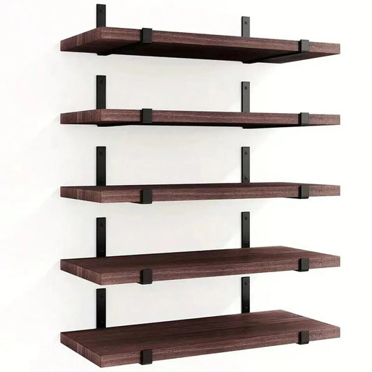 Five‑Piece Christmas Wall Shelves For Bedroom And Living Room.