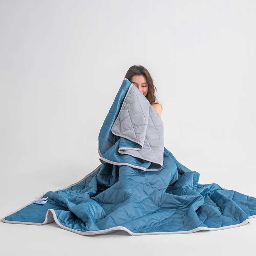 Extra Large Cooling Blanket With Smooth Hypoallergenic Airflow.