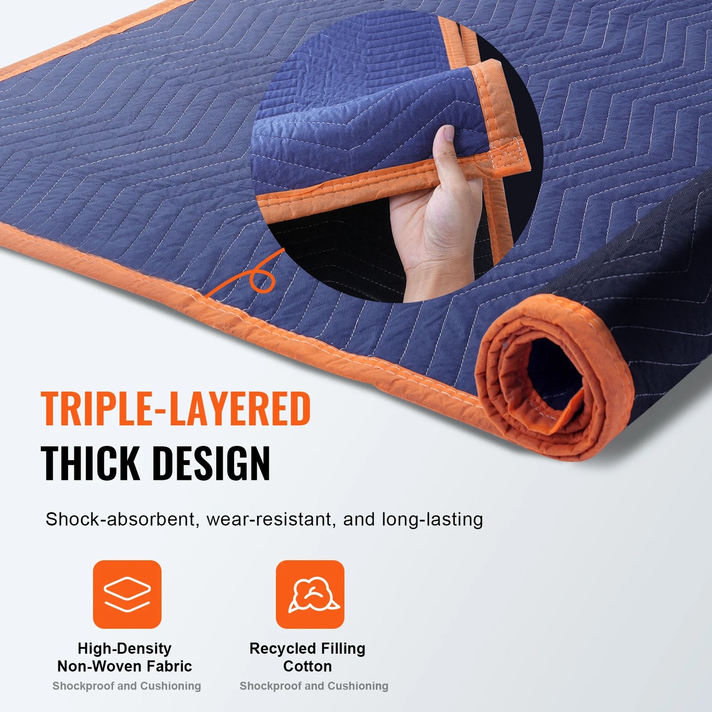 Heavy Duty Moving Blankets Protect Furniture And Appliances.