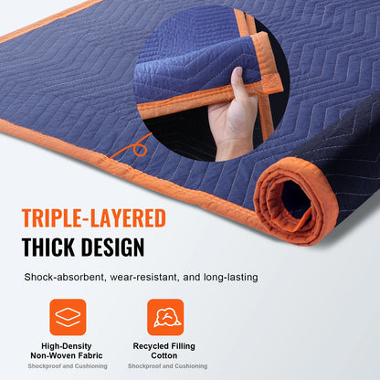 Heavy Duty Moving Blankets Protect Furniture And Appliances.