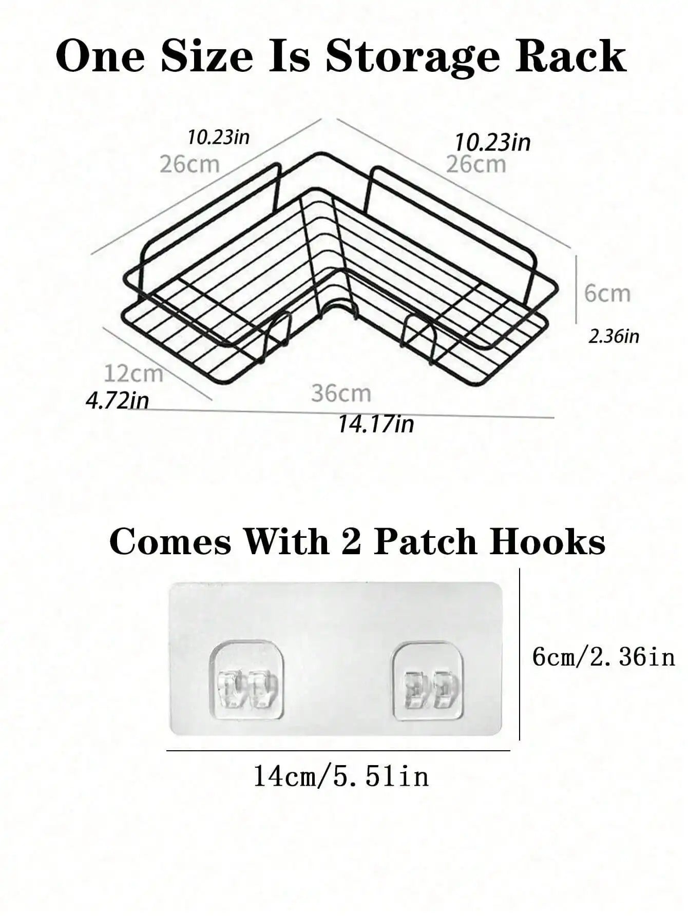 No‑Drill Triangle Bathroom Caddy Multi‑Use Storage Rack.
