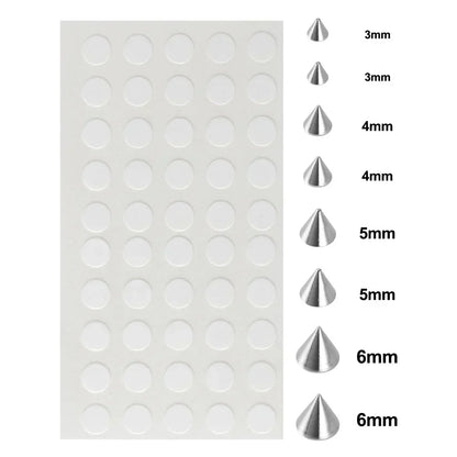 58pcs Non Piercing Lip Nails Sticker Self-adhesive Waterproof Reusable Fake Lip Nail Eyebrow Nose Ring Body Belly Button Jewelry