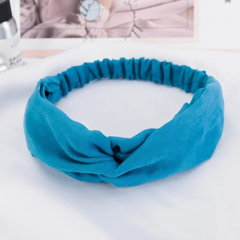 2026 New Design Fashion Women Summer Style Headbands Bohemian Girl Cross Turban Bandage Bandanas Hairbands Hair Accessories