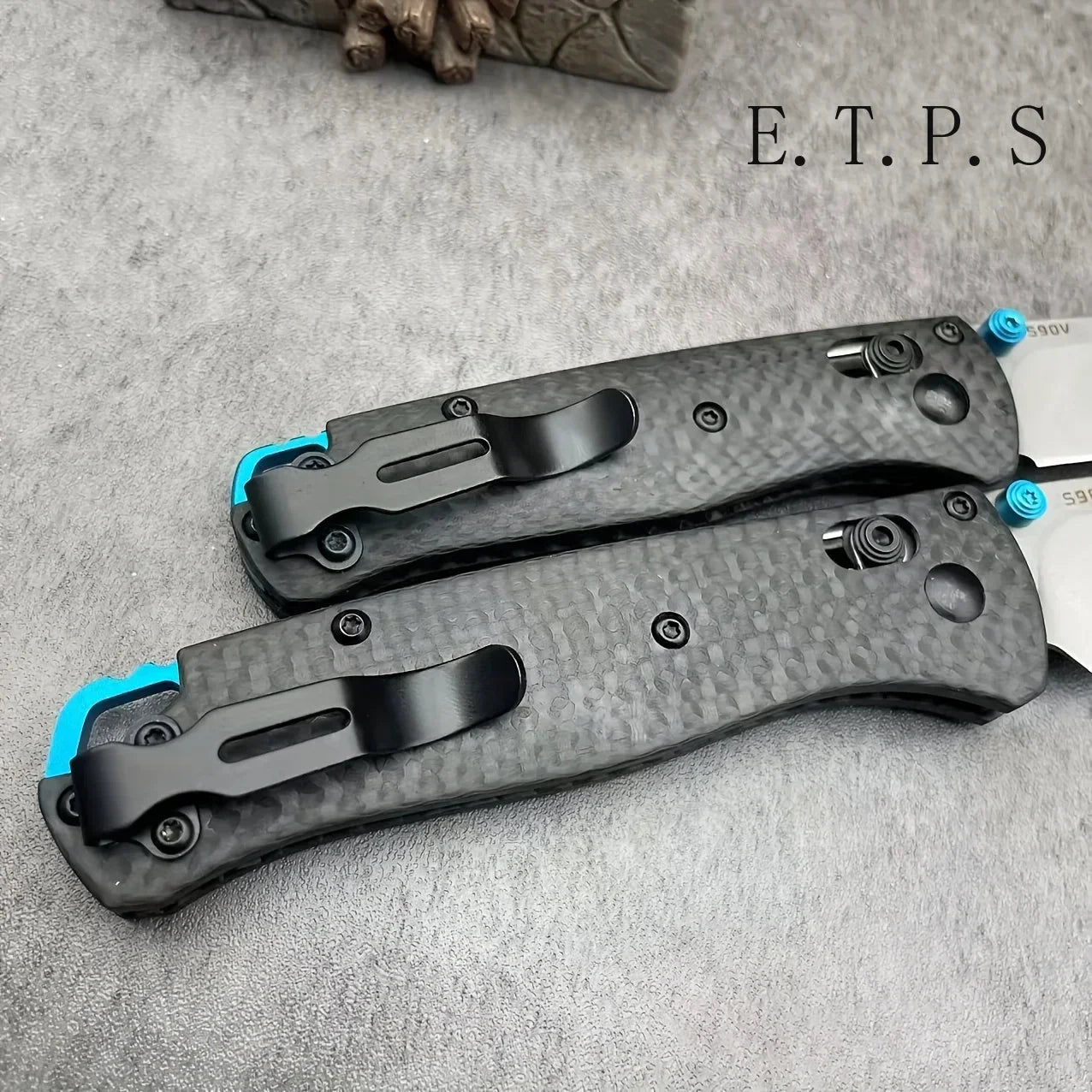 BM 535-3 533-3 Axis Folding Knife Carbon Fiber Handle Outdoor Camping Pocket EDC Tool Portable Pocket Clip