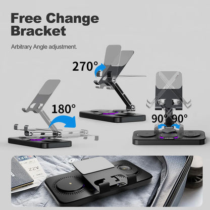 Magnetic 7-in-1 15W Type-C wireless charger stand