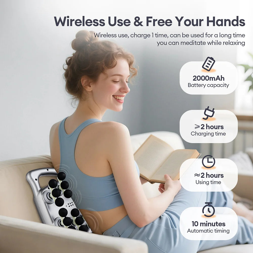 24‑Head High‑Frequency Massage Gun For Full‑Body Relief.