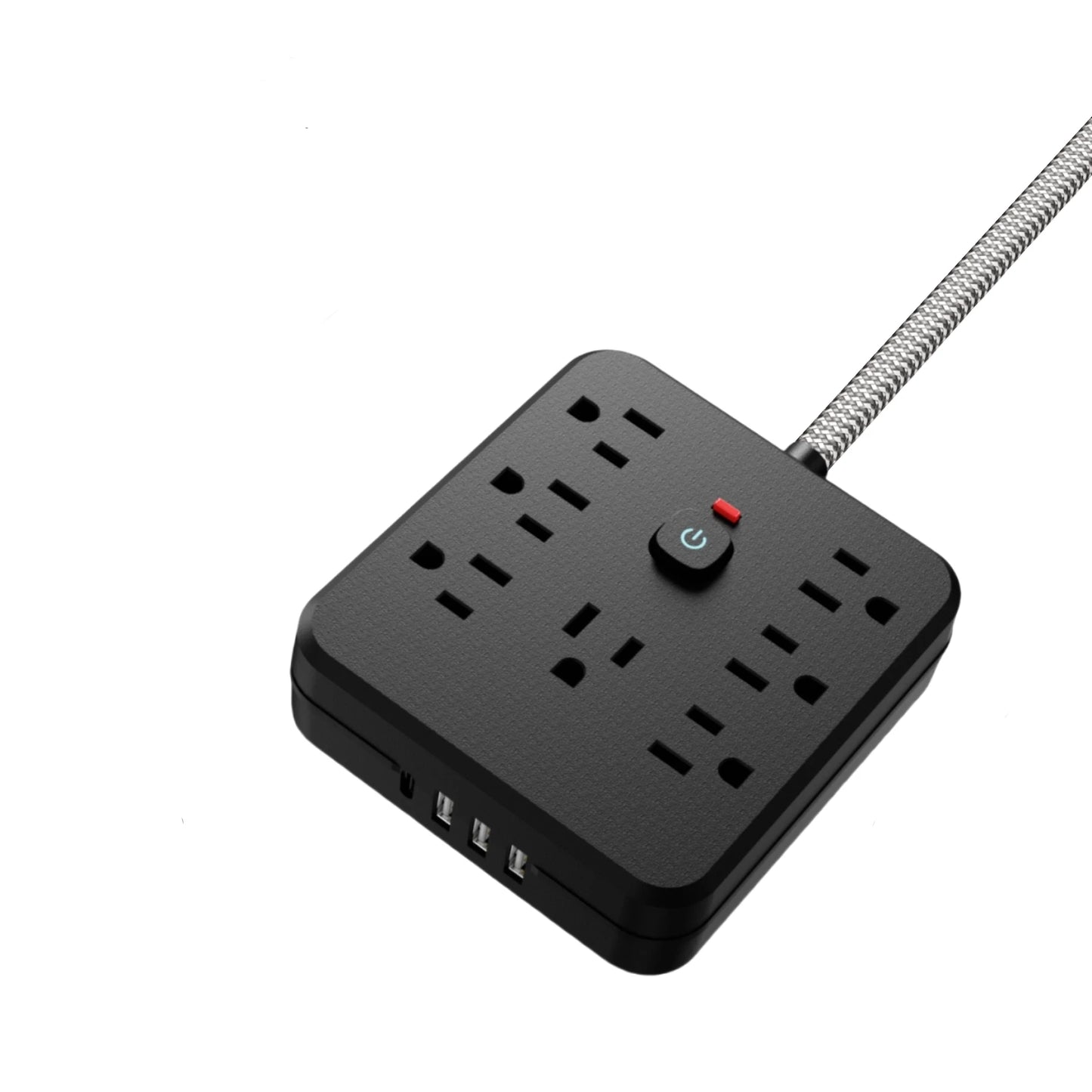 11-in-1 Power Strip with 7 AC Sockets, 3 USB Ports and 1 Type-C Connection | Surge Protector & Multi-Plug Extender, USB Wall
