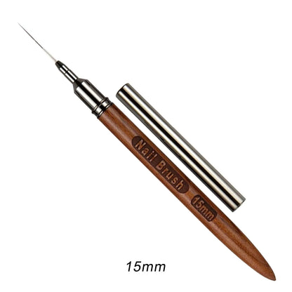 Wooden Nail Art Brushes, Nail Art Liner Brush for Thin Details, Fine Drawing Liner Brush UV Gel Polish Painting Nail Design Tool