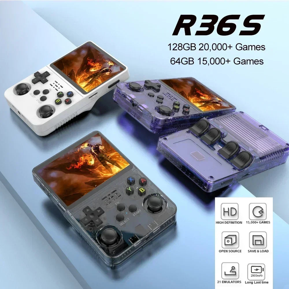 Portable retro gaming console with massive game storage.