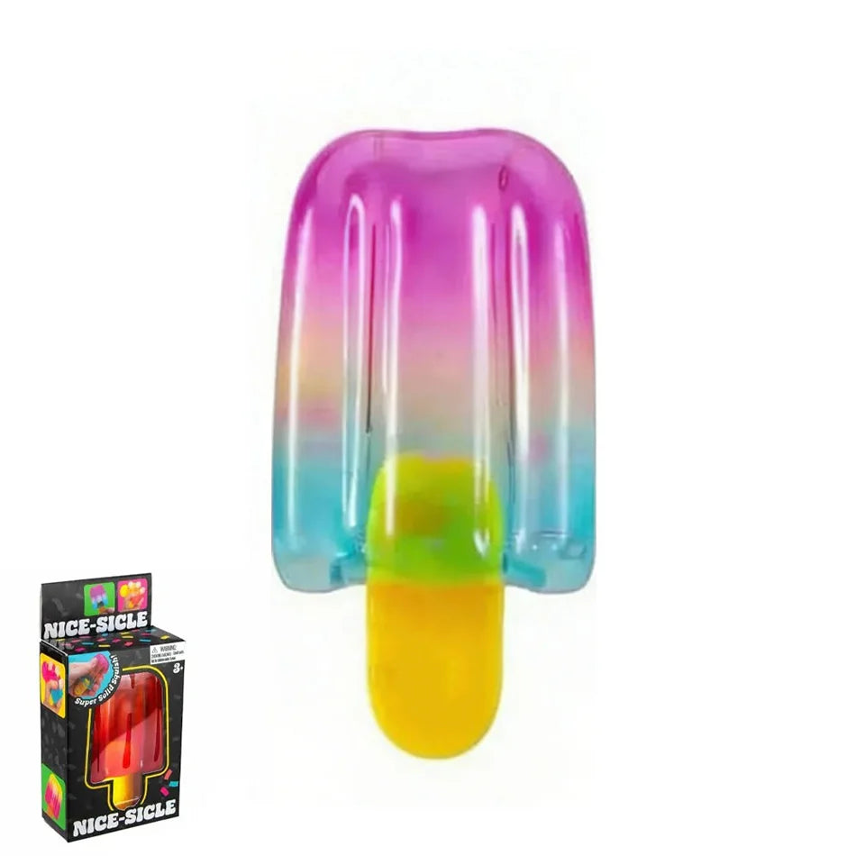 Cube Sensory Squeeze Toy Ice Cream Color Squishy Stress Relief Fidget Toys Children Adults Collectable
