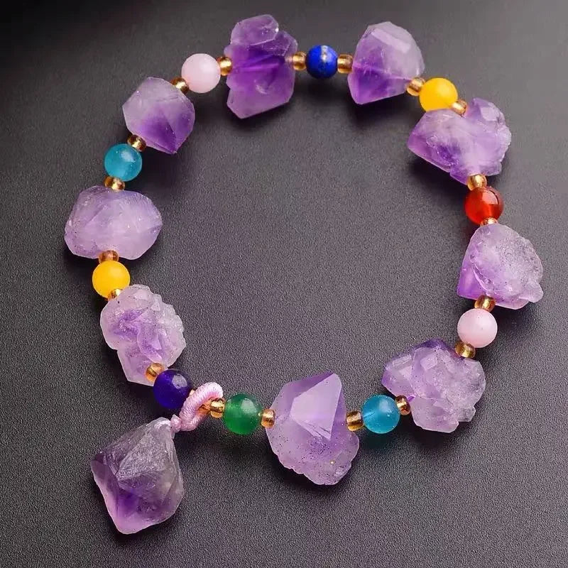 Natural Amber Bracelet Women Healing Gemstone Fine Jewelry Genuine Baltic Ambers Tumbled Stone Bracelets Raw Stones Bangles