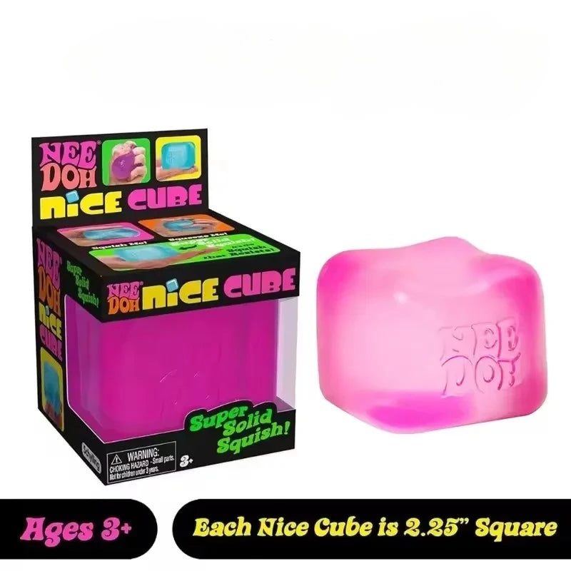 Nice Cube Sensory Nice-Sicle Stress Relief Squishy Cube Anti-Anxiety Squeeze Object For Focus ADHD Population