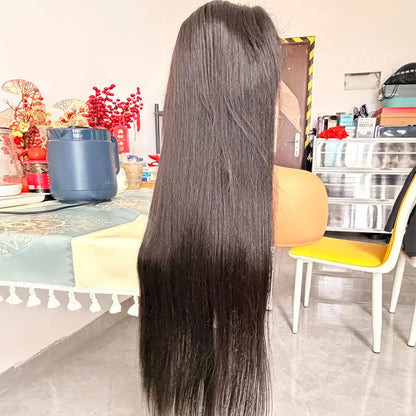  40 42 Inch Straight Human Hair Wigs 13x4 13X6 HD Lace Frontal Wig 300% Density Human Hair Remy Invisible Swiss Lace Wigs For Women