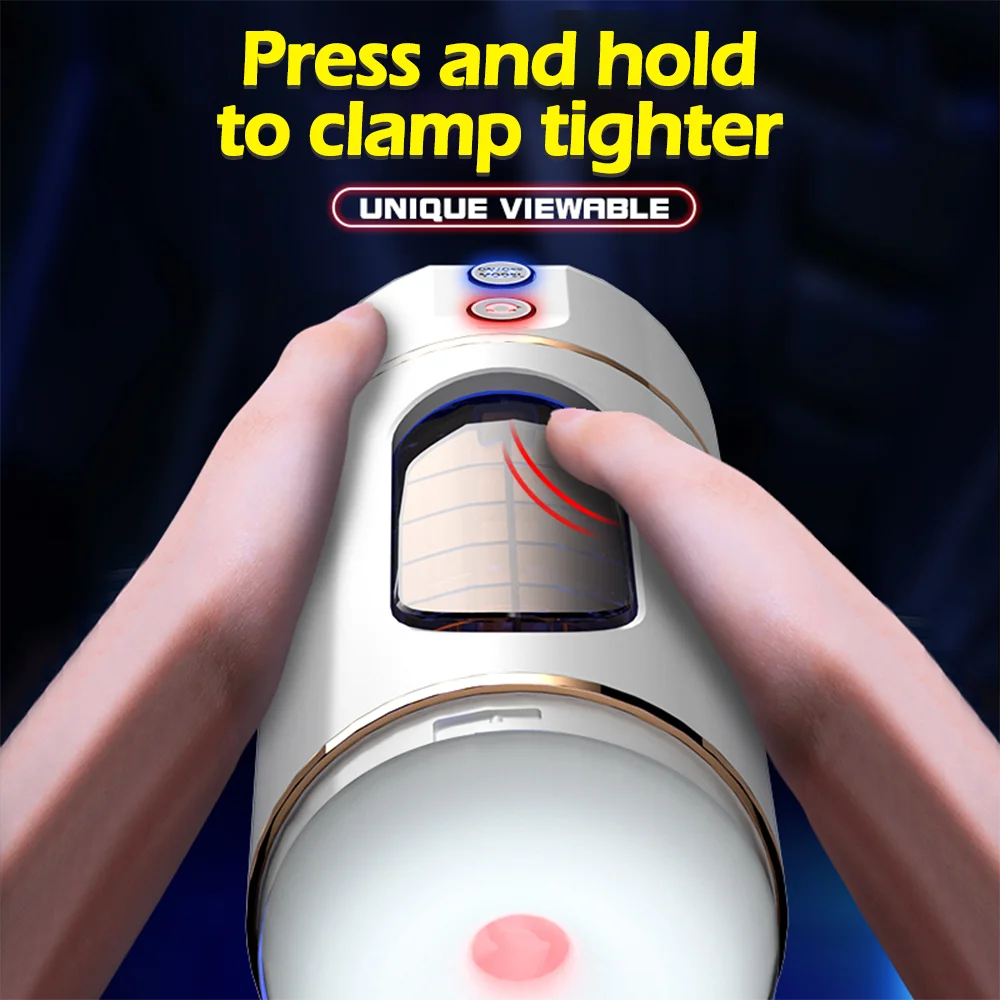 Automatic male personal massager with adjustable vibration modes.