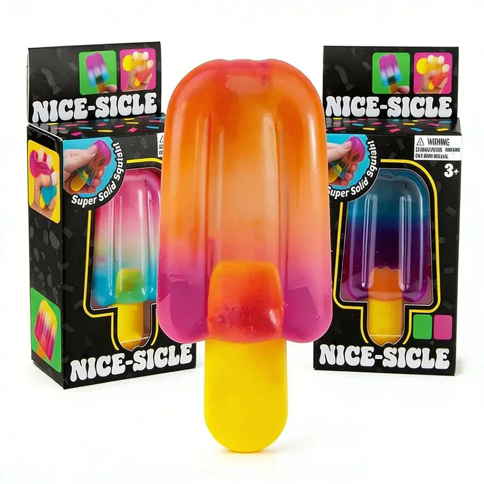 Cube Sensory Squeeze Toy Ice Cream Color Squishy Stress Relief Fidget Toys Children Adults Collectable