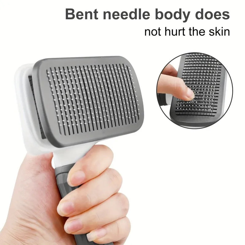 One‑click pet brush removes loose hair instantly.