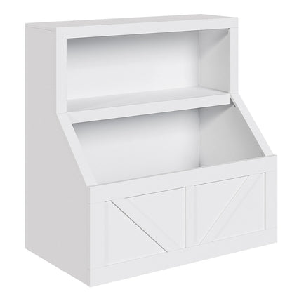 Kids Bookshelf Wooden Toy Storage Organizer for Playrooms.