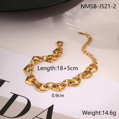Autumn New Product Love Pig Nose Buckle Bracelet Women's European and American Fashion Light Luxury