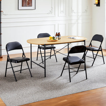 JHK leather folding chairs