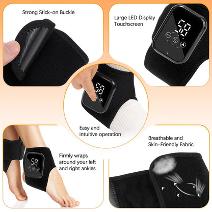 Electric Feet Heater Ankle Massager Muscle Relaxation Hot Compress Protector Ankle & wrist Brace Support