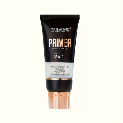 Waterproof Base Transparent Gel Makeup Primer - Full Coverage Matte Foundation With Color Retention, Natural Avocado And Rose Extract