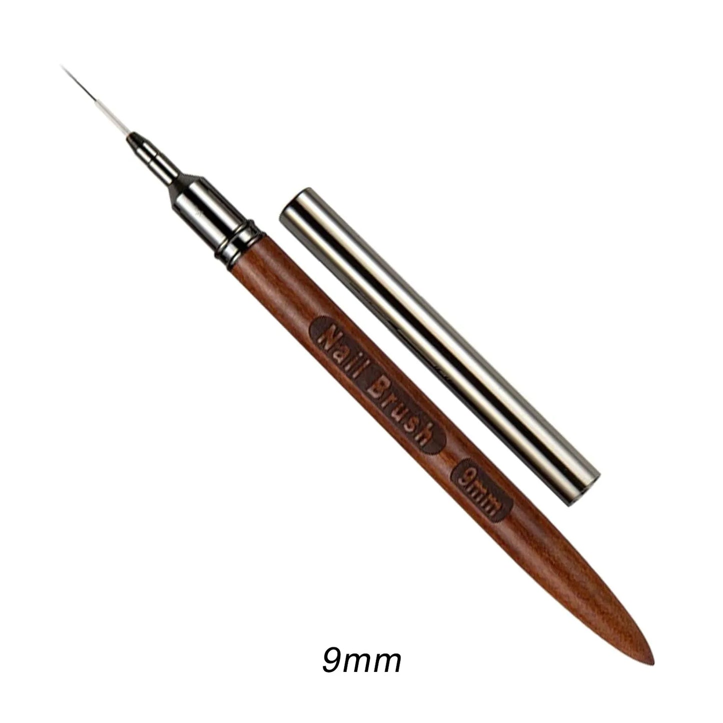 Wooden Nail Art Brushes, Nail Art Liner Brush for Thin Details, Fine Drawing Liner Brush UV Gel Polish Painting Nail Design Tool