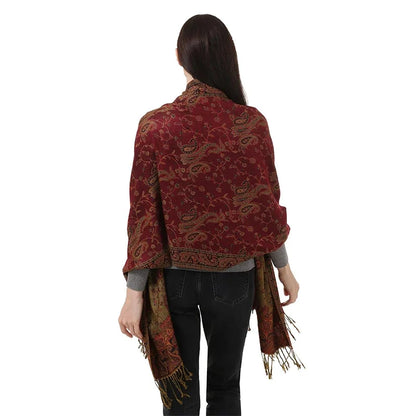Autumn Winter Scarf Women Pashmina Shawls Cashmere Blanket Paisley Warm Thick Chunky Stoles Lady Elegant Poncho Outdoor Bufanda