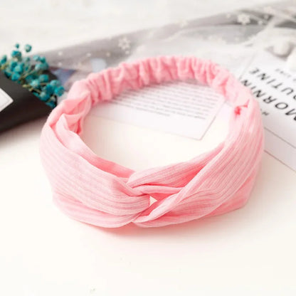 2026 New Design Fashion Women Summer Style Headbands Bohemian Girl Cross Turban Bandage Bandanas Hairbands Hair Accessories