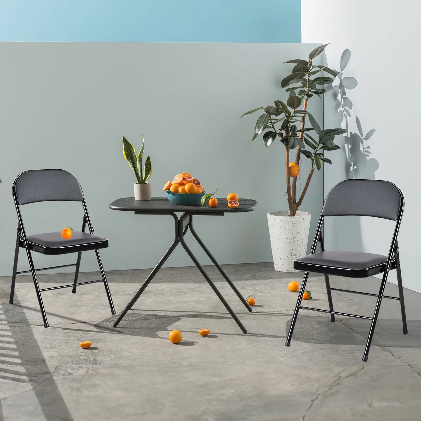 JHK leather folding chairs