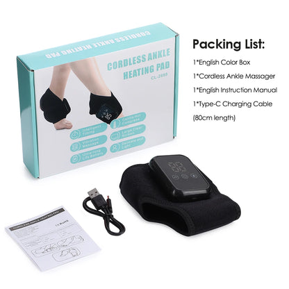 Electric Feet Heater Ankle Massager Muscle Relaxation Hot Compress Protector Ankle & wrist Brace Support
