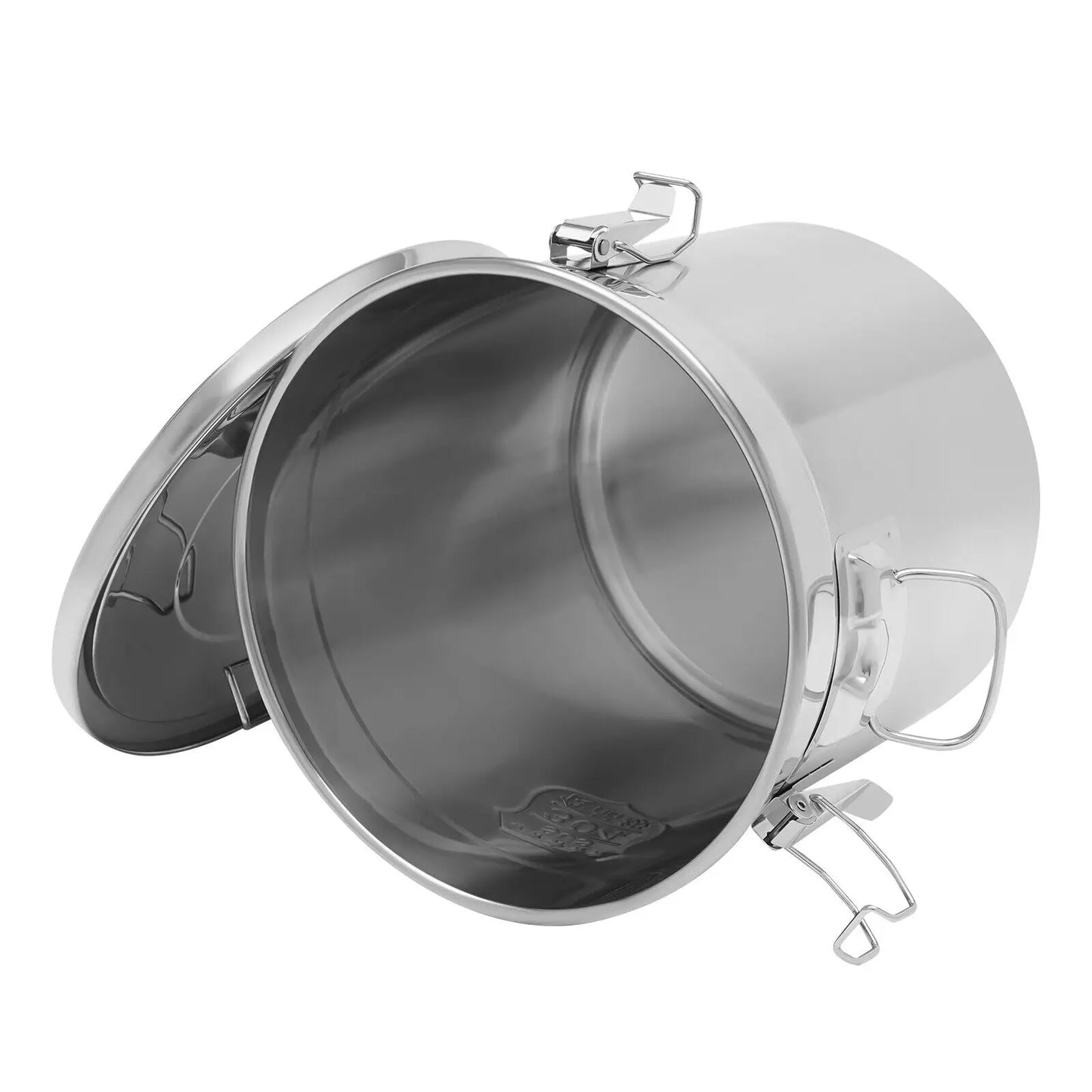 21L/33L Airtight Rice Bucket Canister Food Storage Container 304 Stainless Steel