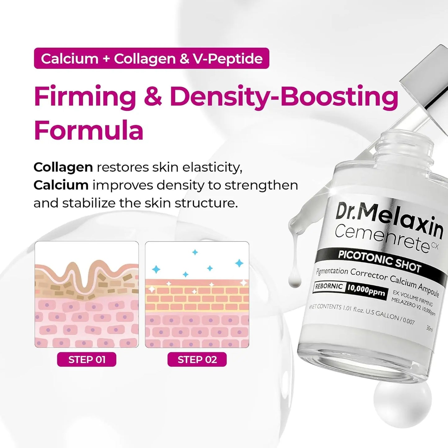 firm & lift Duo | Korean facial Collagen Firming serum plumping skin & tightening refines skin repair density