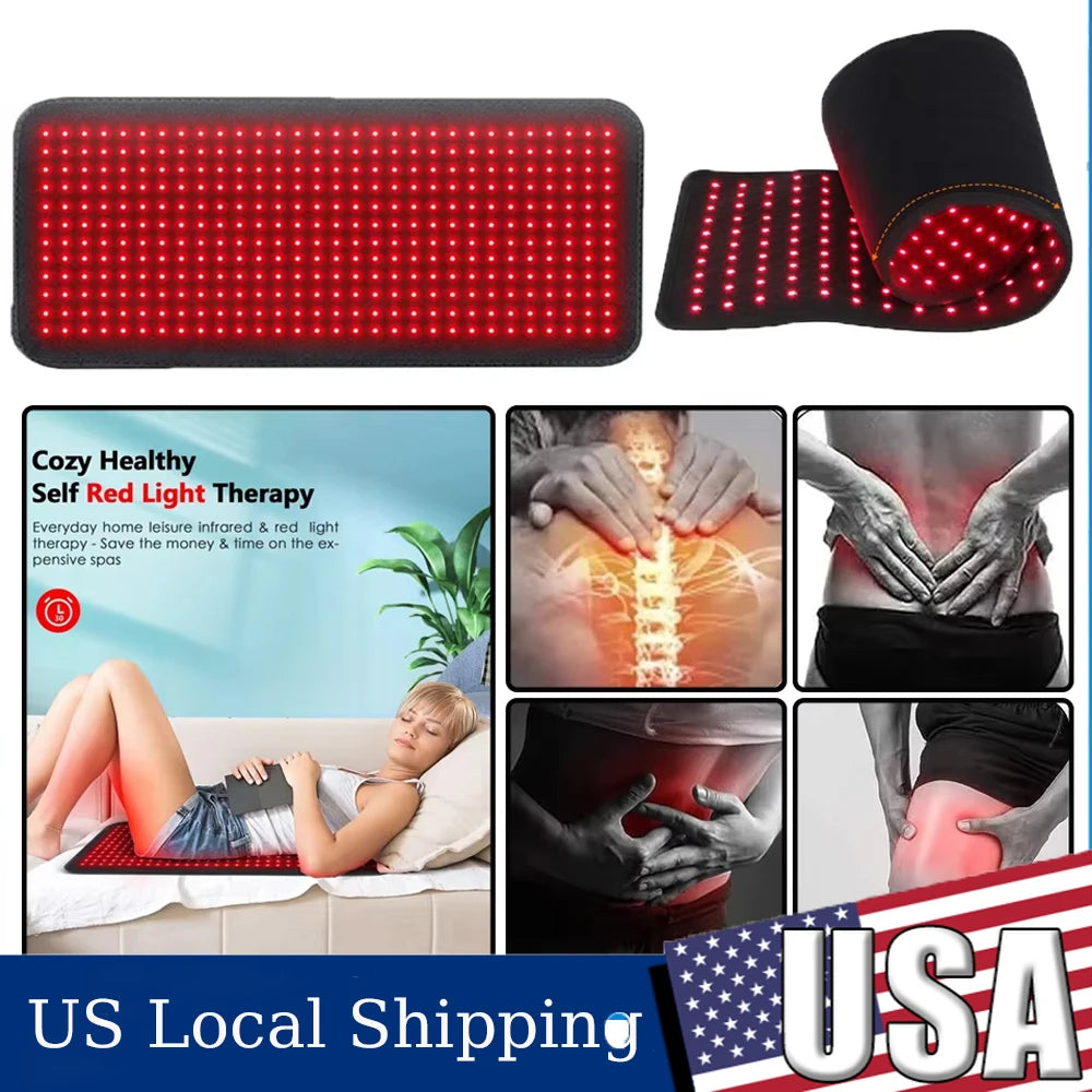Red Light Therapy Pad For Back And Joint Relief.