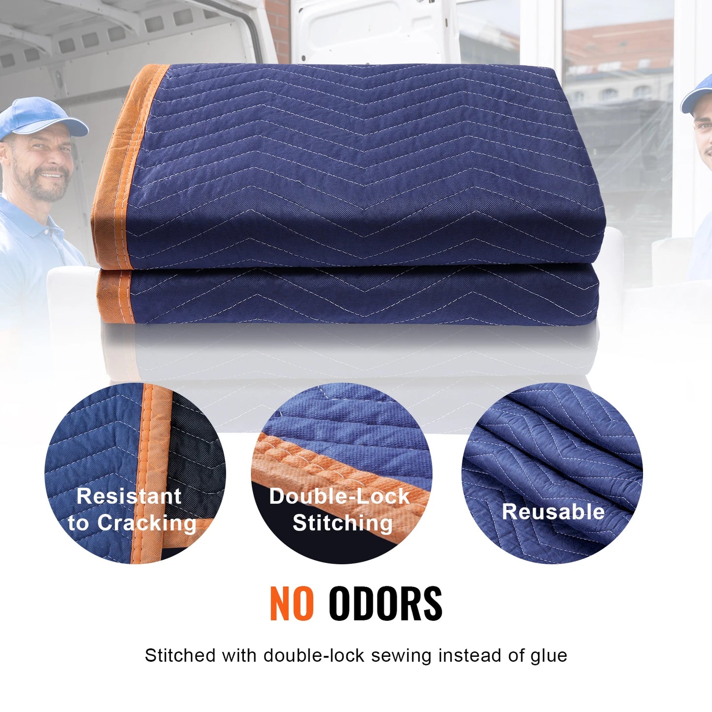 Heavy Duty Moving Blankets Protect Furniture And Appliances.
