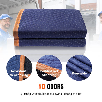 Heavy Duty Moving Blankets Protect Furniture And Appliances.