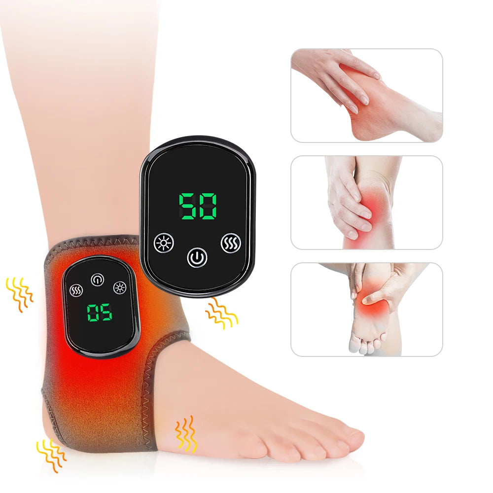 Electric Feet Heater Ankle Massager Muscle Relaxation Hot Compress Protector Ankle & wrist Brace Support