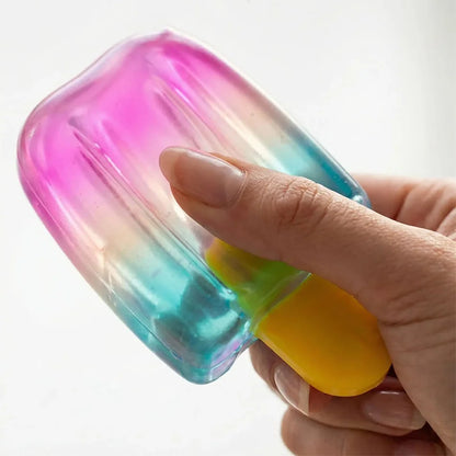 Cube Sensory Squeeze Toy Ice Cream Color Squishy Stress Relief Fidget Toys Children Adults Collectable