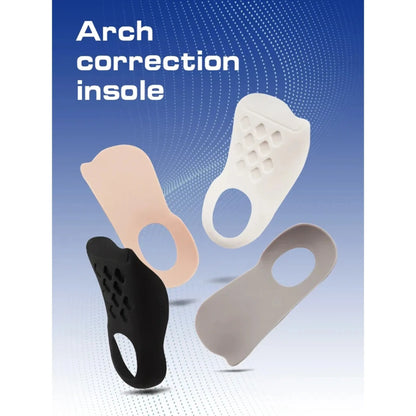 Flat Foot & O-Leg Correction Insoles | Orthopedic Arch Support Insert | Plantar Fasciitis Pain Relief | Unisex Breathable Foot C