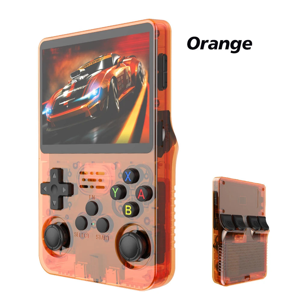 Portable retro gaming console with massive game storage.