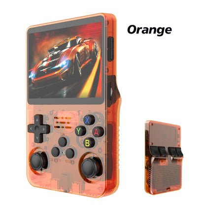 Portable retro gaming console with massive game storage.