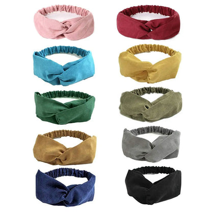 2026 New Design Fashion Women Summer Style Headbands Bohemian Girl Cross Turban Bandage Bandanas Hairbands Hair Accessories